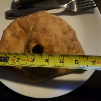 Palermo's - This is there small calzone. What a fucking joke! Almost $9 for this! - Pizza Near Me - Bordentown, New Jersey Palermo's - This is there small calzone. What a fucking joke! Almost $9 for this! - Pizza Near Me - Bordentown, New Jersey