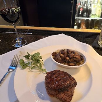 The Capital Grille - 10oz blue rare tenderloin and mushrooms - Steakhouses Near Me - Milwaukee, Wisconsin The Capital Grille - 10oz blue rare tenderloin and mushrooms - Steakhouses Near Me - Milwaukee, Wisconsin