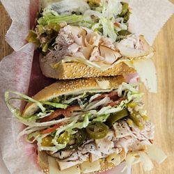 Pal Joey's Deli - Turkey jalapeño regular add shooters and broccoli robe