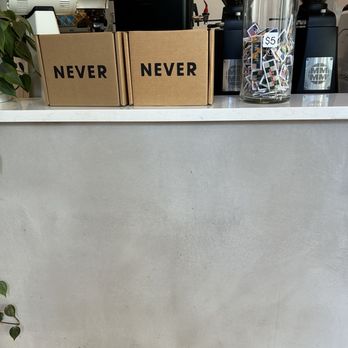 Never Coffee - The customer service counter - Coffee & Tea Near Me - Portland, Oregon Never Coffee - The customer service counter - Coffee & Tea Near Me - Portland, Oregon