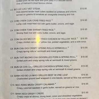 Miss Saigon - Menu - Vietnamese Near Me - Centreville, Virginia