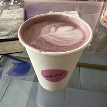 Cafe Renis - Ube Latte - Coffee & Tea Near Me - Astoria, New York