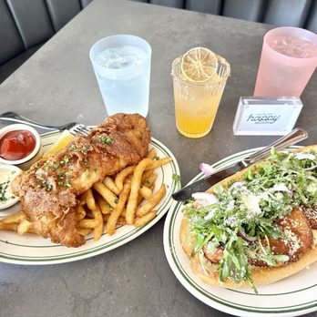 Happy Medium - SAN DIEGO FISH & CHIPS , CHICKEN MILANESE SANDWICH , CACTUS COOLER at HAPPY MEDIUM - Cocktail Bars Near Me - San Diego, California Happy Medium - SAN DIEGO FISH & CHIPS , CHICKEN MILANESE SANDWICH , CACTUS COOLER at HAPPY MEDIUM - Cocktail Bars Near Me - San Diego, California