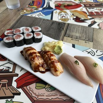 Sushi Ninja - Tuna Mini Roll, Seared Salmon Nigiri, Yellowtail Nigiri - Sushi Bars Near Me - Wood Village, Oregon Sushi Ninja - Tuna Mini Roll, Seared Salmon Nigiri, Yellowtail Nigiri - Sushi Bars Near Me - Wood Village, Oregon
