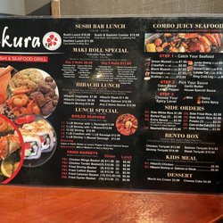 Sakura Sushi & Seafood Grill - Menu