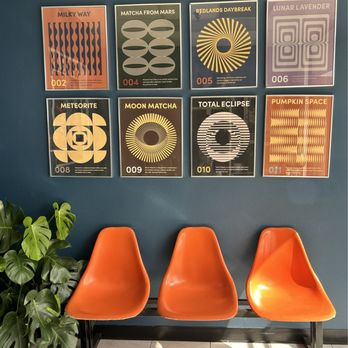 Fireproof Coffee - posters with the different drinks offered - Coffee & Tea Near Me - Redlands, California