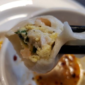 Mama's Dumpling & Coffee - Inside of fish and shrimp dumpling - Coffee & Tea Near Me - Richmond, British Columbia Mama's Dumpling & Coffee - Inside of fish and shrimp dumpling - Coffee & Tea Near Me - Richmond, British Columbia
