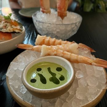 Principe - Red prawns with coriander & jalapeño sauce - Seafood Near Me - New York, New York Principe - Red prawns with coriander & jalapeño sauce - Seafood Near Me - New York, New York