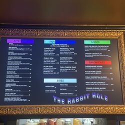 The Rabbit Hole - Menu