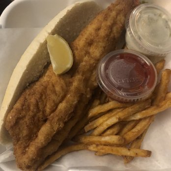The Green Lantern Restaurant - Walleye Sandwich and seasoned fries - American Near Me - Mc Farland, Wisconsin The Green Lantern Restaurant - Walleye Sandwich and seasoned fries - American Near Me - Mc Farland, Wisconsin
