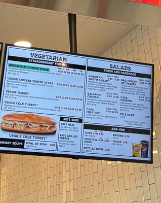 Menu photo 4 Capriotti's Sandwich Shop Folsom, CA