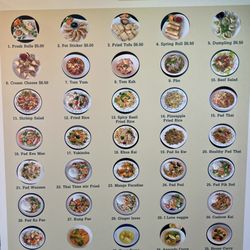 Menu photo board