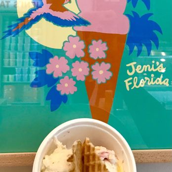 Jeni's Splendid Ice Creams - Brown butter almond brittle and wedding cake. So good together! - Ice Cream & Frozen Yogurt Near Me - Sarasota, Florida Jeni's Splendid Ice Creams - Brown butter almond brittle and wedding cake. So good together! - Ice Cream & Frozen Yogurt Near Me - Sarasota, Florida