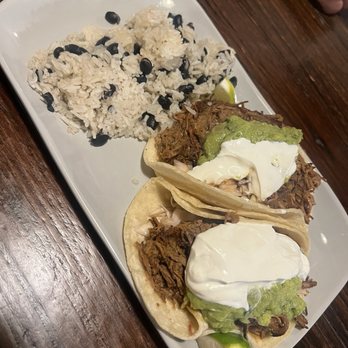 Minglewood Harborside - Barbacoa taco with rice and beans - Bars Near Me - Gloucester, Massachusetts