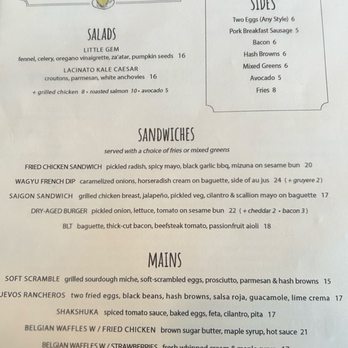 Walter's - Menu - New American Near Me - Brooklyn, New York