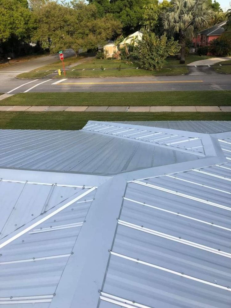 Slide of Affordable Metal Roof Installation