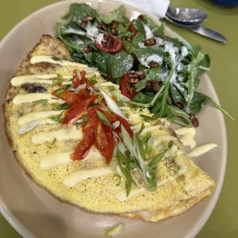 Snooze, an A.M. Eatery - Crab omelette. No it's not imitation crab meat so order it. You won't be disappointed. - Breakfast & Brunch Near Me - Charlotte, North Carolina