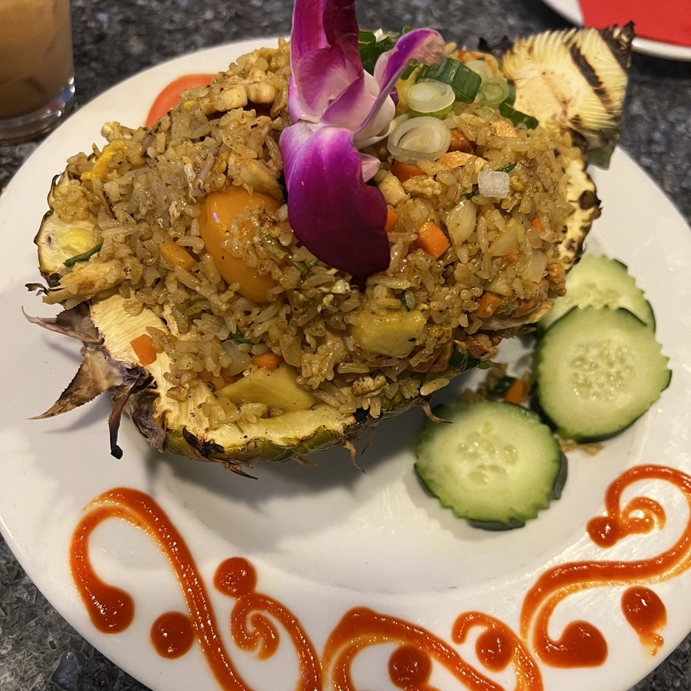 Aloy Modern Thai - Pineapple fried rice - Thai Near Me - Denver, Colorado Aloy Modern Thai - Pineapple fried rice - Thai Near Me - Denver, Colorado