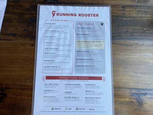 Menu photo 2 Running Rooster Hollister, CA