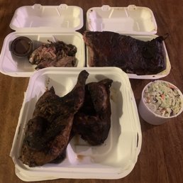 Pick-up order of pulled pork, ribs, and chicken. Pick-up order of pulled pork, ribs, and chicken.