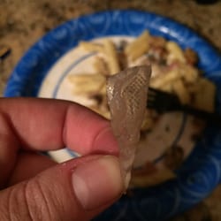 Holy plastic in my food!