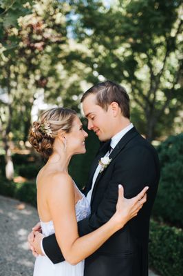 Flower &  Gold Wedding Hair and Make-up
