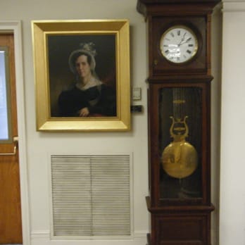 Elizabeth Taber Library - Elizabeth and a clock she owned - Libraries Near Me - Marion, Massachusetts
