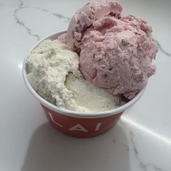 Malai - Rose with Cinnamon Roasted Almonds and Cardamom Pistachio Crumble - Ice Cream & Frozen Yogurt Near Me - Washington, DC, District of Columbia