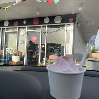 Lix Uptown Ice Cream - 2 Scoops with rose and basil ice cream - Ice Cream & Frozen Yogurt Near Me - Phoenix, Arizona