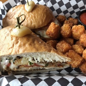 Sunset Alehouse - Italian chicken with tater tots - Burgers Near Me - Issaquah, Washington