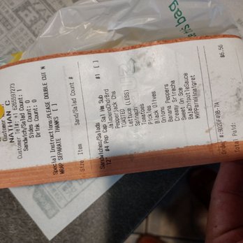 Subway - i specific put ALL CAP on instructions - Fast Food Near Me - Rosemead, California