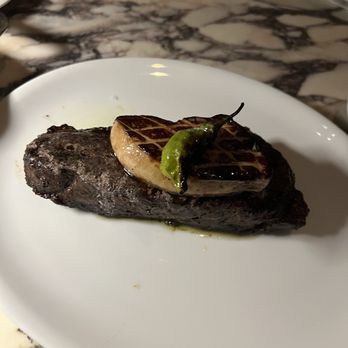 Carversteak - F-1 strip loin with foie gras enhancement - Steakhouses Near Me - Las Vegas, Nevada