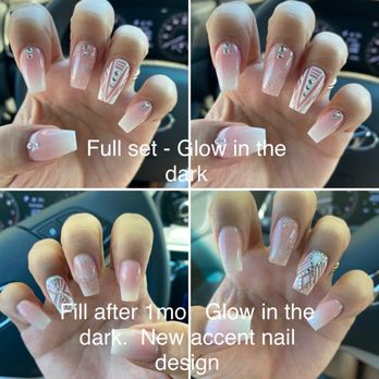 Natomas Nails - Top:The OG full set (acrylic) Ombré, marble, and geometric designs & GLOW Bottom: The fill w/different accent nail designs. - Nail Salons Near Me - Sacramento, California Natomas Nails - Top:The OG full set (acrylic) Ombré, marble, and geometric designs & GLOW Bottom: The fill w/different accent nail designs. - Nail Salons Near Me - Sacramento, California