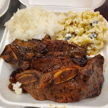 Aloha Shack - Kalbi ribs riceand mac salad - Asian Fusion Near Me - reno, Nevada