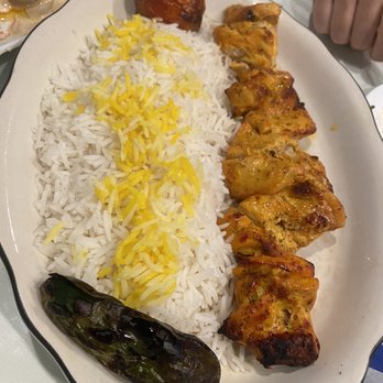 Patogh Restaurant - chicken skewer plate - Middle Eastern Near Me - Turlock, California Patogh Restaurant - chicken skewer plate - Middle Eastern Near Me - Turlock, California