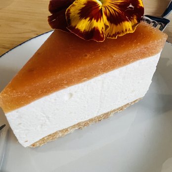 Sochi Saigon Kitchen - Peach cheesecake-as delicious as it is beautiful - Vietnamese Near Me - Chicago, Illinois Sochi Saigon Kitchen - Peach cheesecake-as delicious as it is beautiful - Vietnamese Near Me - Chicago, Illinois