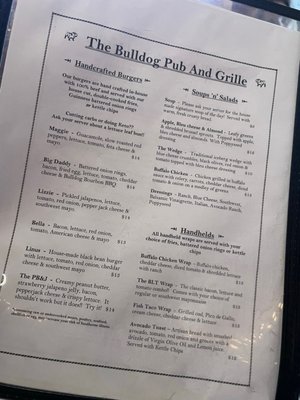 Menu photo 1 The Bulldog Pub & Grille LaGrange, OH Menu photo 1 The Bulldog Pub & Grille LaGrange, OH