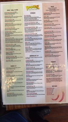 Menu photo 7 Papito Potrero Hill San Francisco, CA