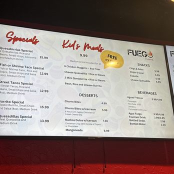 Fuego Cravings - Menu - Mexican Near Me - Covina, California