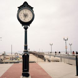 Seal Beach Pier - Vintage clock at the beginning of the pier (captured on film)