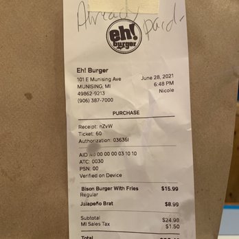 Eh! Burger - Burgers Near Me - Munising, Michigan Eh! Burger - Burgers Near Me - Munising, Michigan
