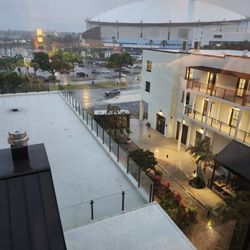 Moxy St. Petersburg Downtown - The Trop directly across the street