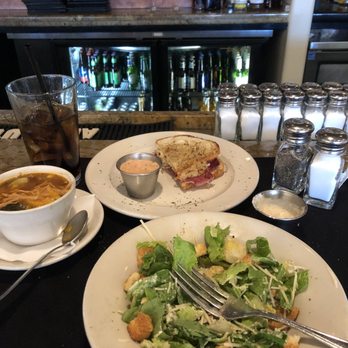 Village Cafe - Tortilla soup, Caesar salad and 1/2 Reuben. - American Near Me - Fayetteville, Georgia