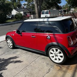 Mini cooper after 5% tint Mini cooper after 5% tint