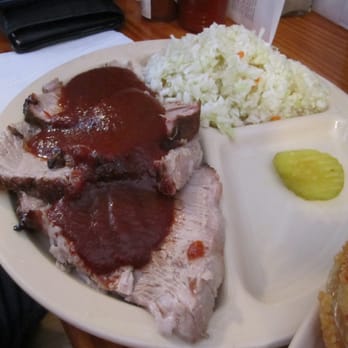 Old South Bar-B-Q - Sliced pork plate with cole slaw. - Barbeque Near Me - Smyrna, Georgia Old South Bar-B-Q - Sliced pork plate with cole slaw. - Barbeque Near Me - Smyrna, Georgia