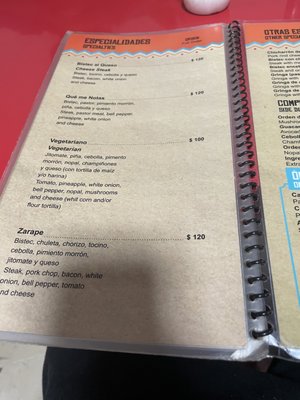 Menu photo 3 Taqueria Bonampak Cancún, ROO