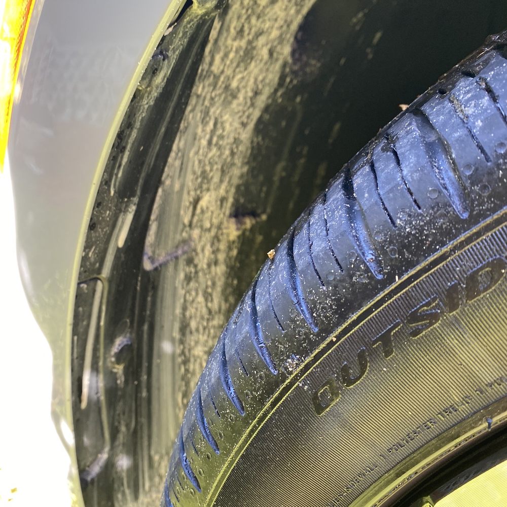 Green Phantom Eco Detailing - This is what dirt a tire shine mixed together looks like.  Look at this cleaned wheel well. - Car Wash Near Me - Orlando, Florida