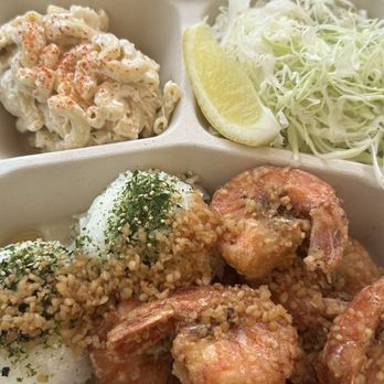 Honu Hawaiian BBQ - Garlic Butter Shrimp Plate (*SHELL-ON*)! - Hawaiian Near Me - Rowland Heights, California Honu Hawaiian BBQ - Garlic Butter Shrimp Plate (*SHELL-ON*)! - Hawaiian Near Me - Rowland Heights, California