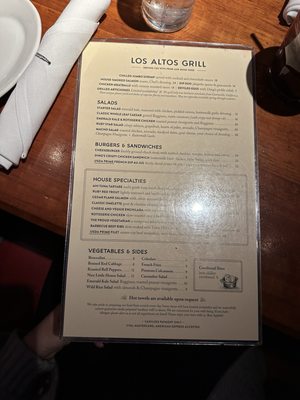 Menu photo 4 Los Altos Grill Los Altos, CA