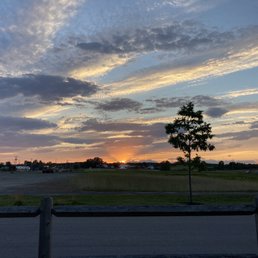 Sunset at Sebago brewery